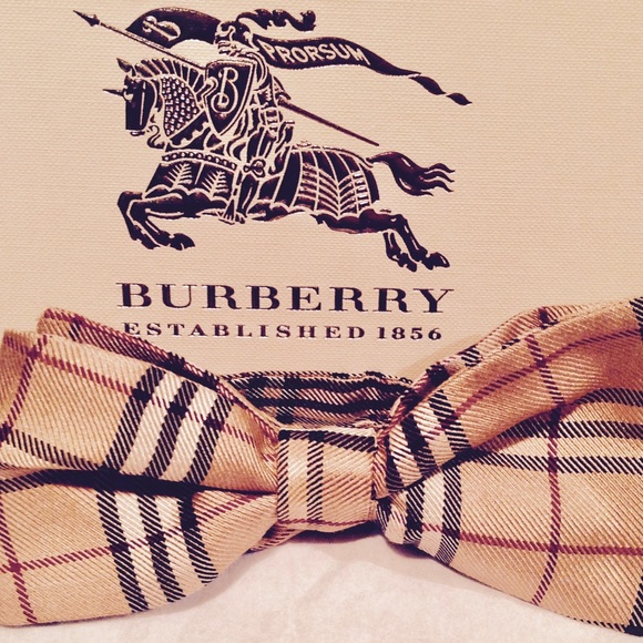 burberry classic check bow tie